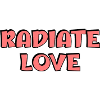 Radiate Love Red Typography