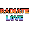 Radiate Love Gradient Typography