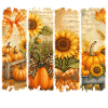 Pumpkin Autumn Sunflowers Collage