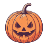Scary jack pumpkin