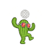 Cactus dances to the disco ball