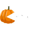Pumpkin Eating Ghosts Funny Halloween