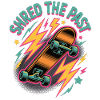 Skateboard T-Shirt Retro – Shred the Past