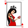 Punk Lady of Hearts Card