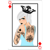 Punk Tile Lady Card