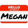 Bonjour, je m’appelle Megan Étiquette Étiquette