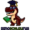 DinoSCHLAUrus - Pixel Art Dinosaurier mit Buch 🦖