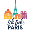 Ich liebe Paris – bunte Skyline
