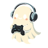 Geist mit Kopfhörer Spielcontroller