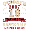 18ème anniversaire - Millésime - Octobre 2007