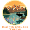 Grand Teton National Park Camicia Wyoming Stati Uniti d'America