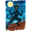 Moon Ninja Cat