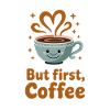 Erster Kaffee – süßer Herz-Latte