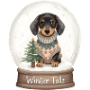 Dackel in Schneekugel – Winter Tale