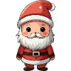 Chibi Santa Cheer Illustration
