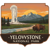 Yellowstone Geyser Bison Patch