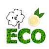 Eco Leaf Letters with Lemon Slice