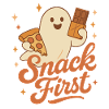 Snack First Halloween Ghost Costume Fun