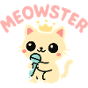 Meowster Crowned Micro Mascot