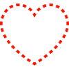Dotted heart design