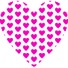 Heart Hearts Patch Pattern