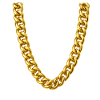 Gold Curb Chain Necklace