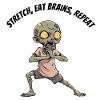 Zombie Stretch Eat Brains Repeat