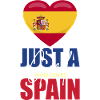 Heart Flag Spain Love Motif