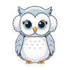 Cuddly owl with ear warmers