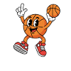 Cartoon Basketball Comic Basketball Fan