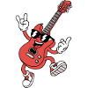 Cartoon Guitar Design Guitar Comic