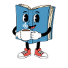 Cartoon Book Coffee Books Reading