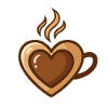 Coffee Lover Caffeine Heart Coffee