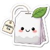 Kawaii Herbal Tea Bag Illustration