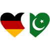 Germany Pakistan Flag Heart