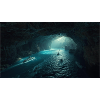 Luminous sea cavern
