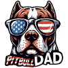 Pitbull pappabriller USA