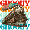 Train Groove Retro Couleur