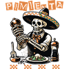 Mariachi Pepper Skull