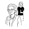 Rendez-vous avec la grand-mère Karin coiffeuse
