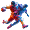 Farbsturm Handballaktion