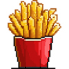 Pixel Frites Boîte Frites