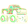 Spotty shirt Beadwork Monster Truck