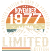 November 1977 Unique Retro Birthday