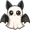 Bat Halloween Ghost