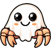 Crabe Crabe Halloween Fantôme
