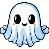 Ghost Kawaii Comic Halloween