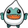 Piranha Fish Halloween Ghost