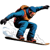 Snowboard Freestyle Jump
