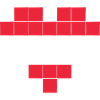 Pixel Heart Austria Flag